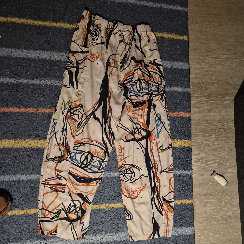 Abstract Patterned Men's Pants - image 1